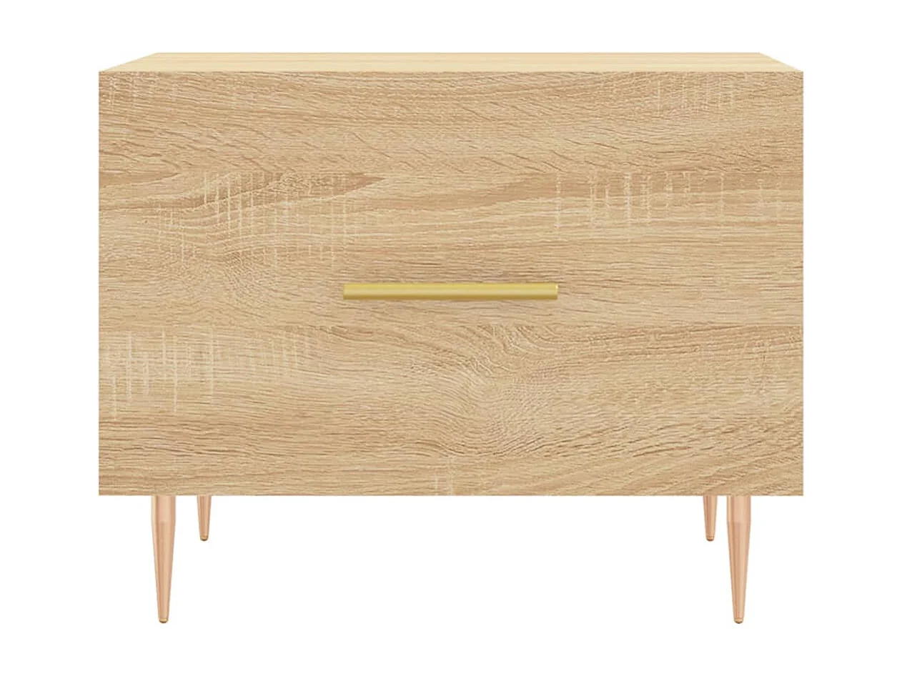 Tables basses 2 pcs chêne sonoma 50x50x40 cm bois d'ingénierie