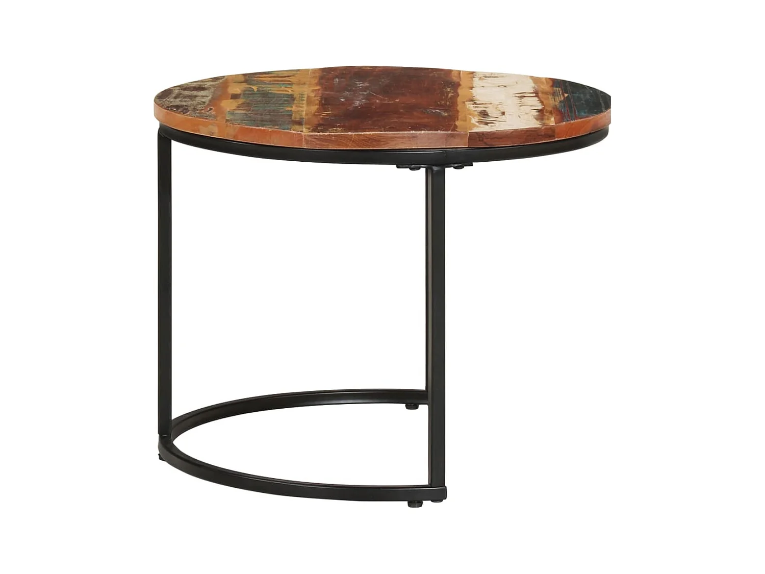 Tables gigognes 3 pcs Bois de récupération massif