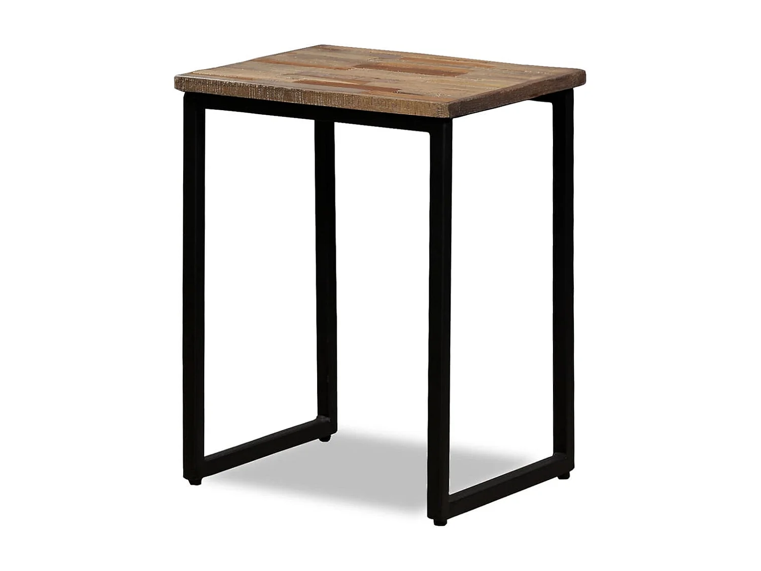 Juego de mesa de centro nido de 3 piezas, teca maciza recuperada