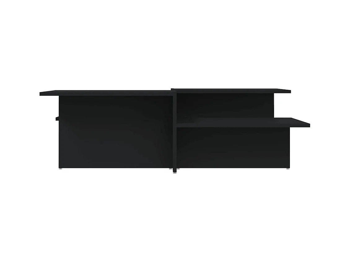 Tavolini da caffè 2 pezzi in legno ingegnerizzato nero