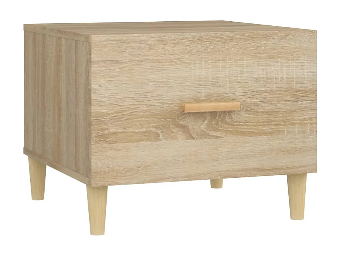 Tables basses 2 pcs chêne sonoma 50x50x40 cm bois d'ingénierie