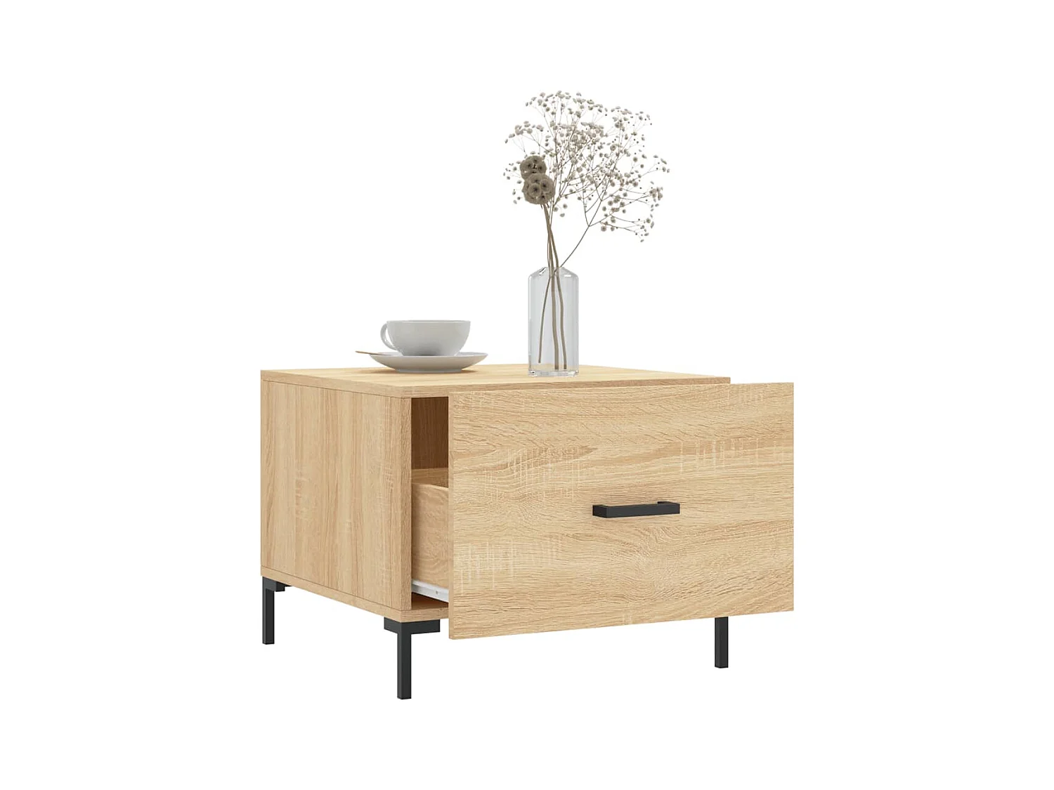 Tables basses 2 pcs chêne sonoma 50x50x40 cm bois d'ingénierie