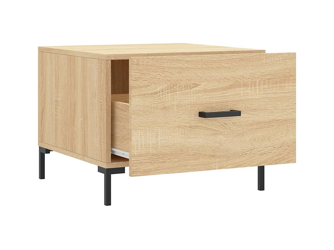 Tables basses 2 pcs chêne sonoma 50x50x40 cm bois d'ingénierie