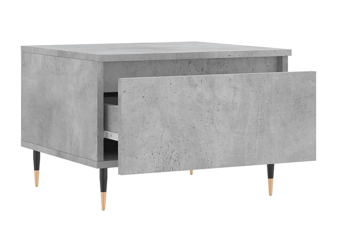 Tables basses 2 pcs gris béton 50x46x35 cm bois d'ingénierie