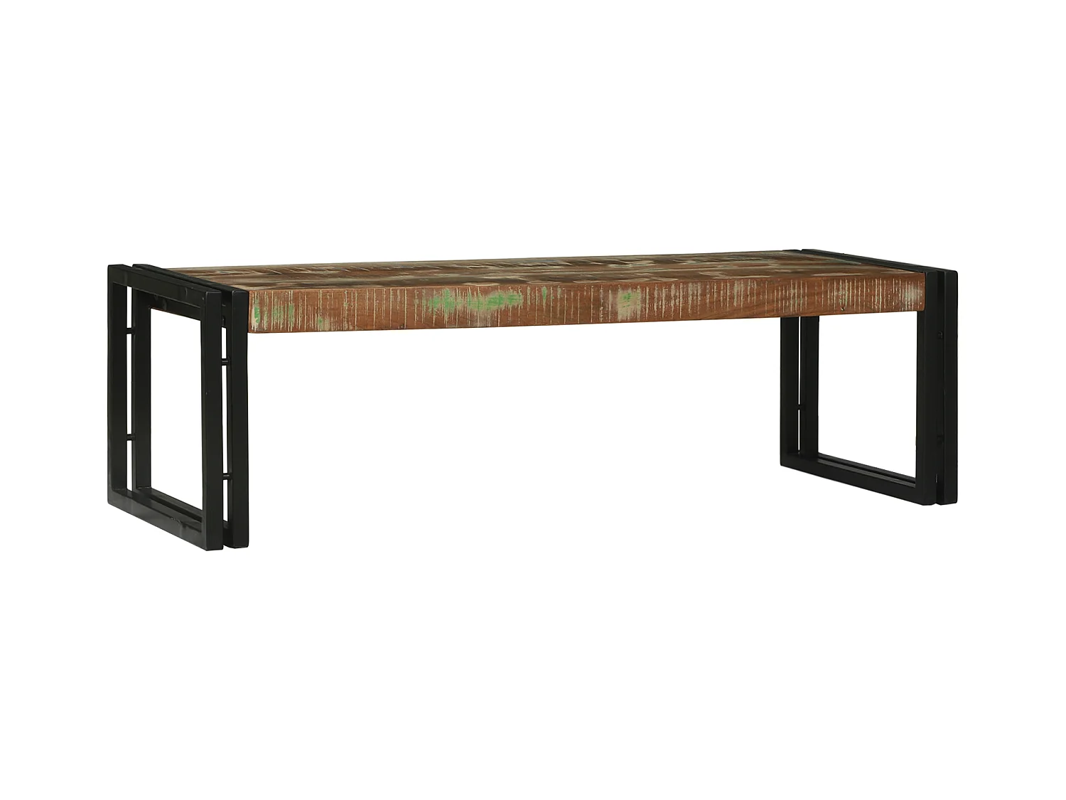 Ensemble de 2 Tables Basses en Bois Massif Récupéré