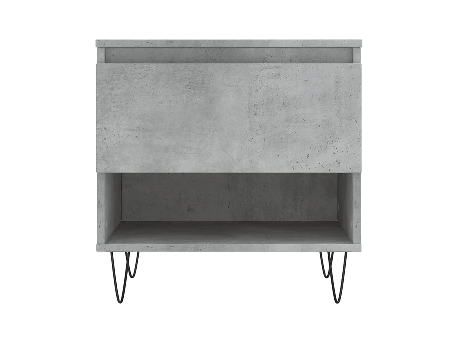 Salontafels 2 stuks betongrijs 50x46x50 cm bewerkt hout