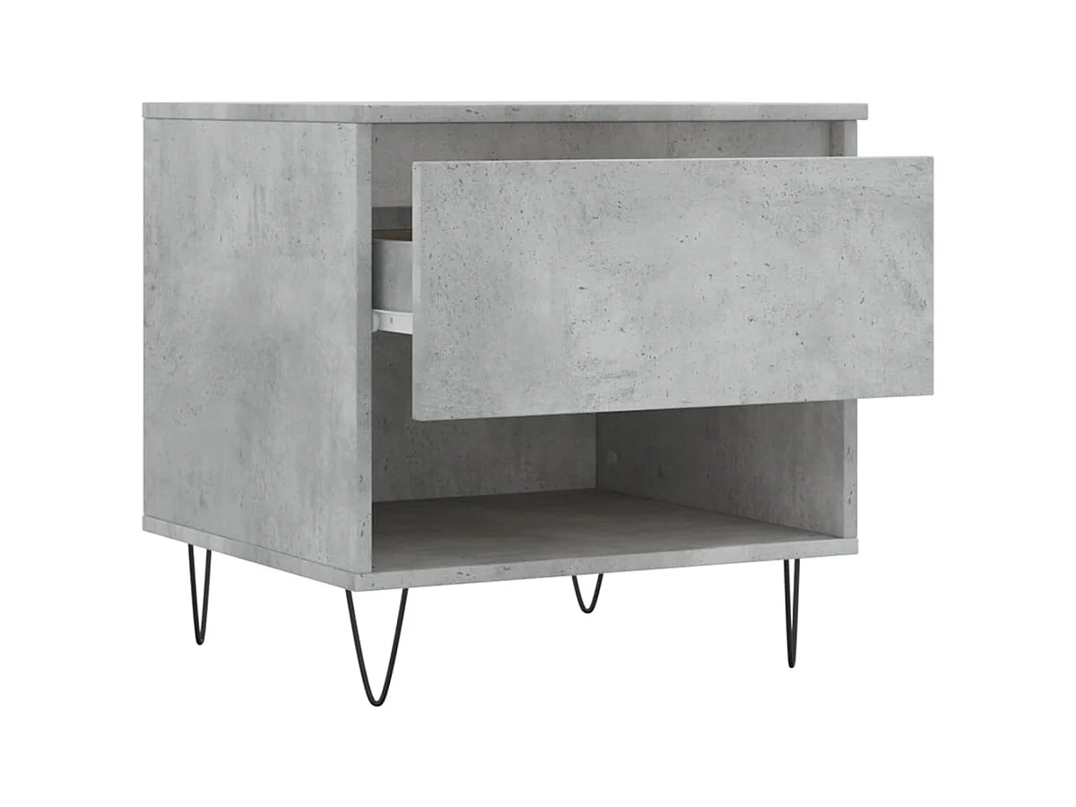 Tables basses 2 pcs gris béton 50x46x50 cm bois d'ingénierie