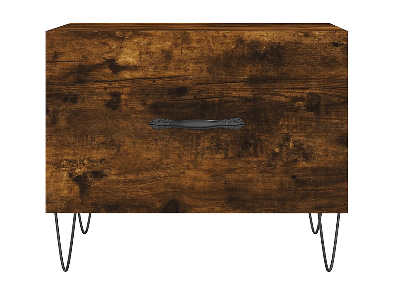 Tavolini da caffè 2 pezzi rovere affumicato 50x50x40 cm in legno ingegnerizzato