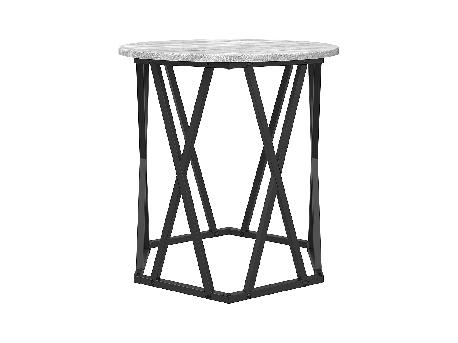 Tables d'appoint 2 pcs Gris Sonoma en bois aggloméré