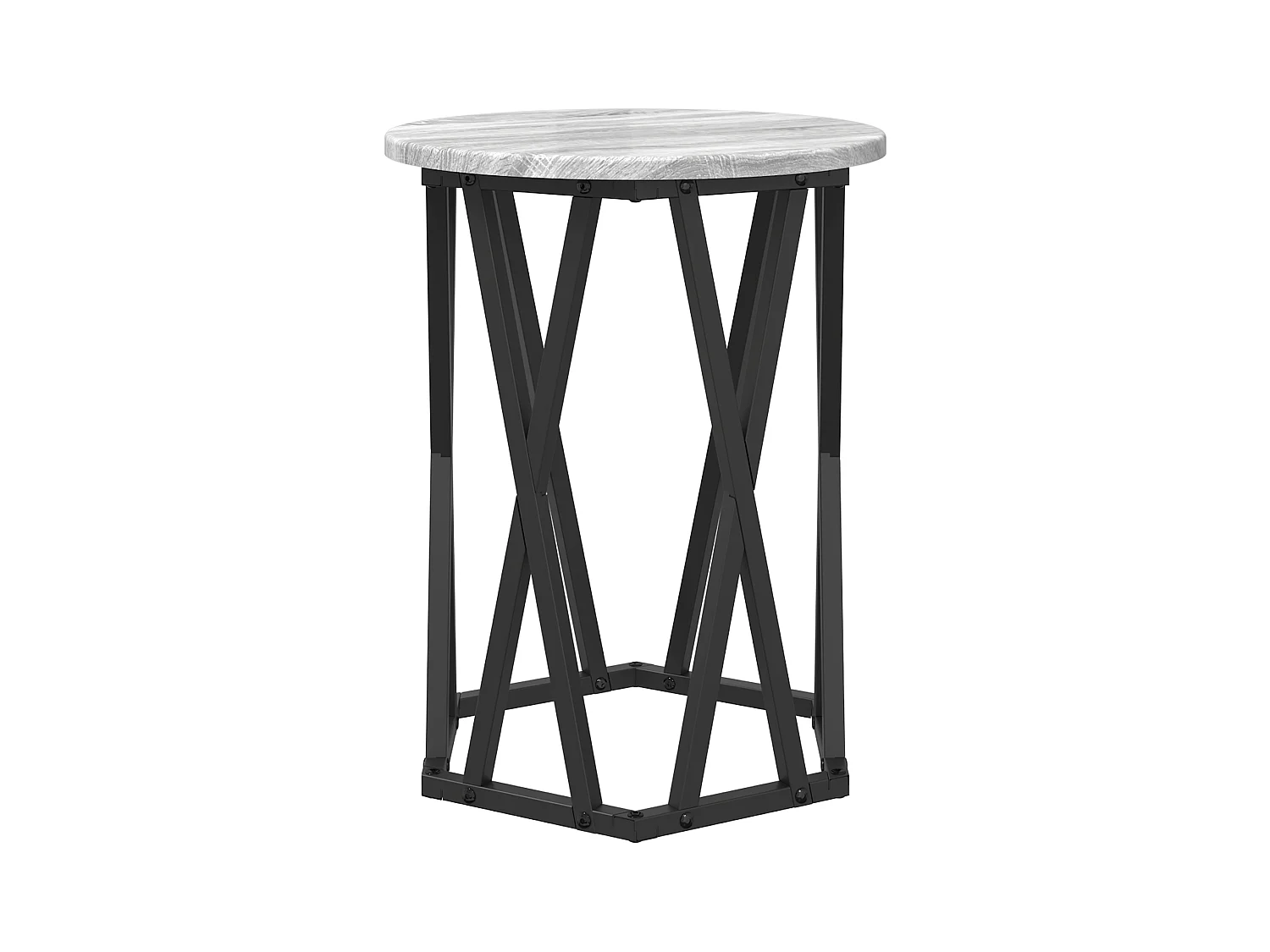 Tables d'appoint 2 pcs Gris Sonoma en bois aggloméré