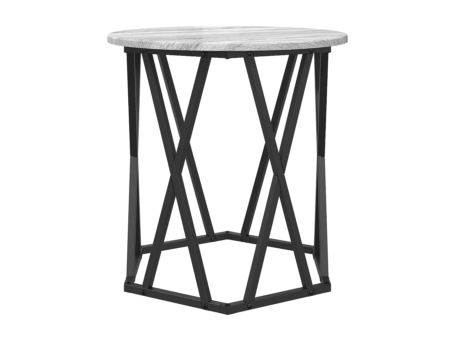 Tables d'appoint 2 pcs Gris Sonoma en bois aggloméré