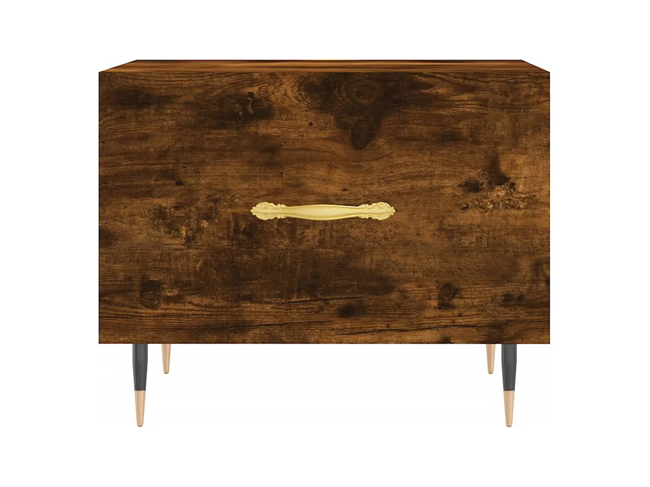 Tables basses 2 pcs chêne fumé 50x50x40 cm bois d'ingénierie