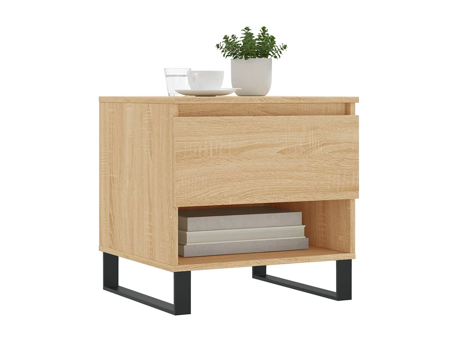 Tables basses 2 pcs chêne sonoma 50x46x50 cm bois d'ingénierie