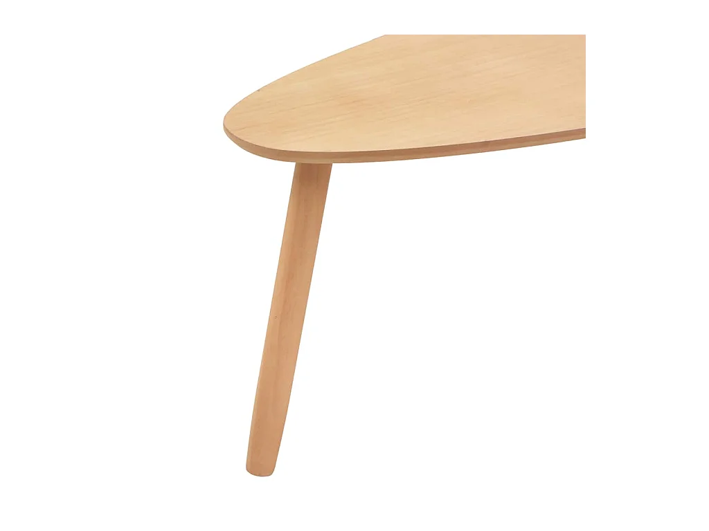 Ensemble de tables basses 2 pcs Bois de pin massif Marron