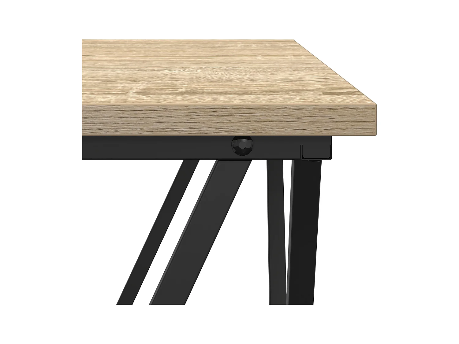 2-delige Sonoma eikenhouten bijzettafels