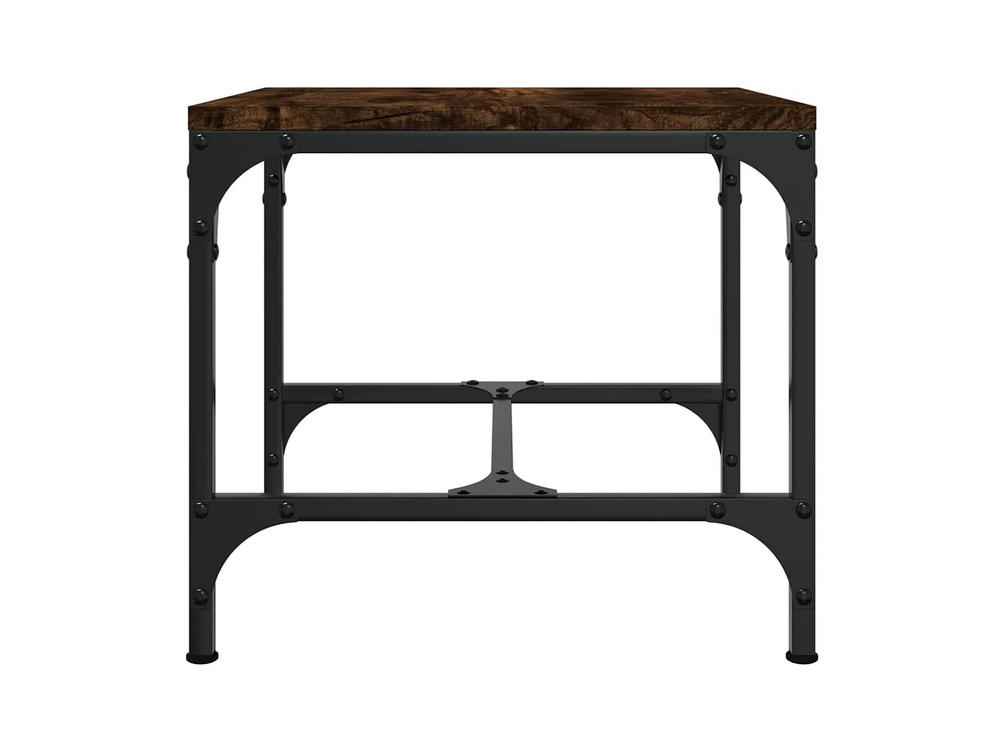 Tables d'appoint 2 pcs Chêne fumé 40x40x35 cm Bois d'ingénierie