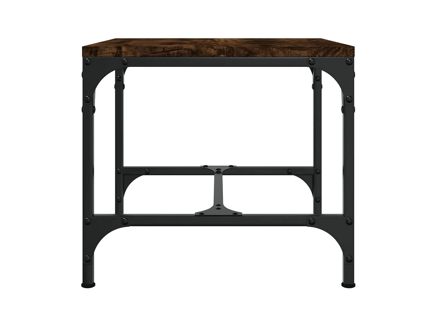 Tables d'appoint 2 pcs Chêne fumé 40x40x35 cm Bois d'ingénierie