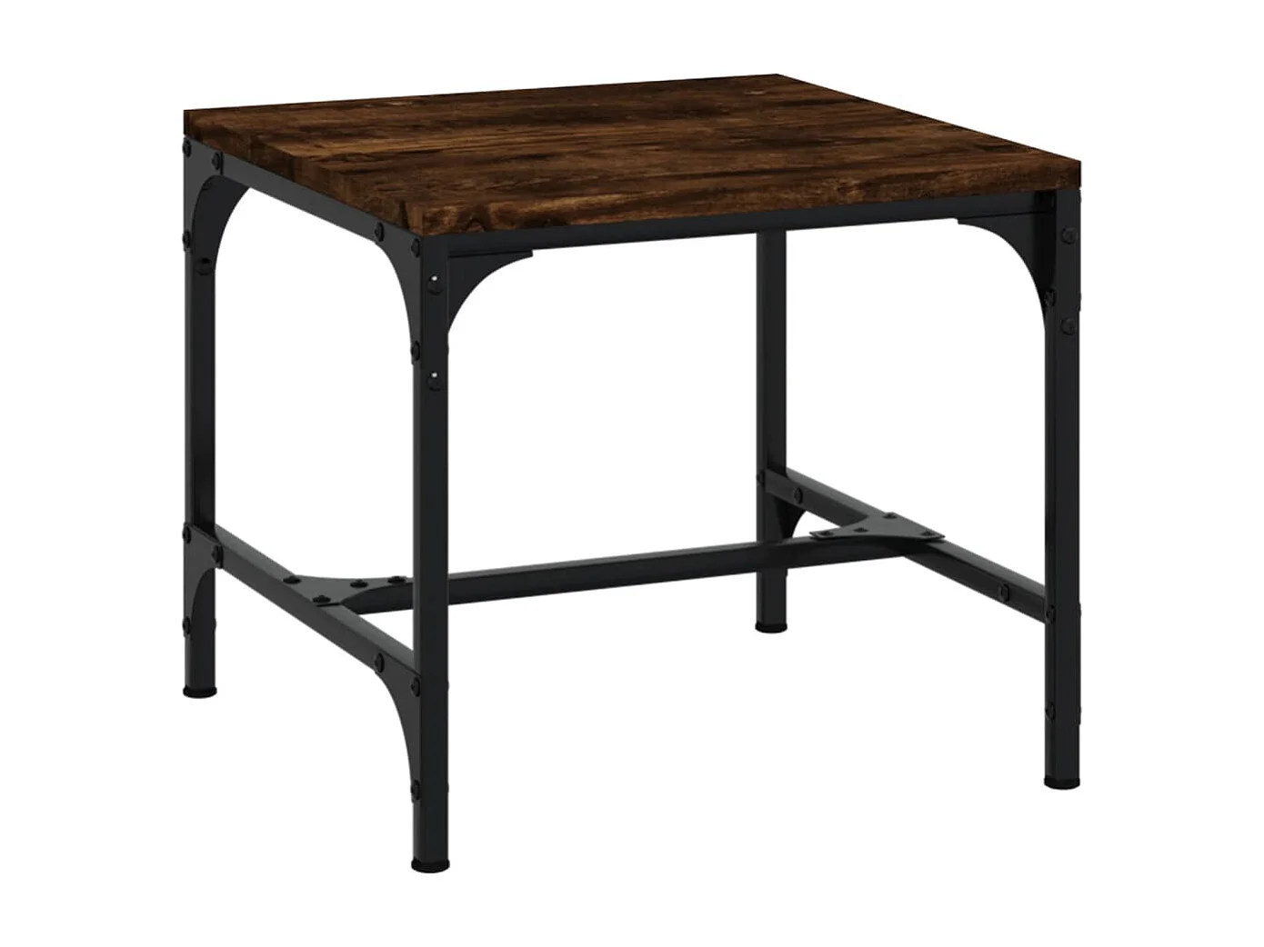 Tables d'appoint 2 pcs Chêne fumé 40x40x35 cm Bois d'ingénierie