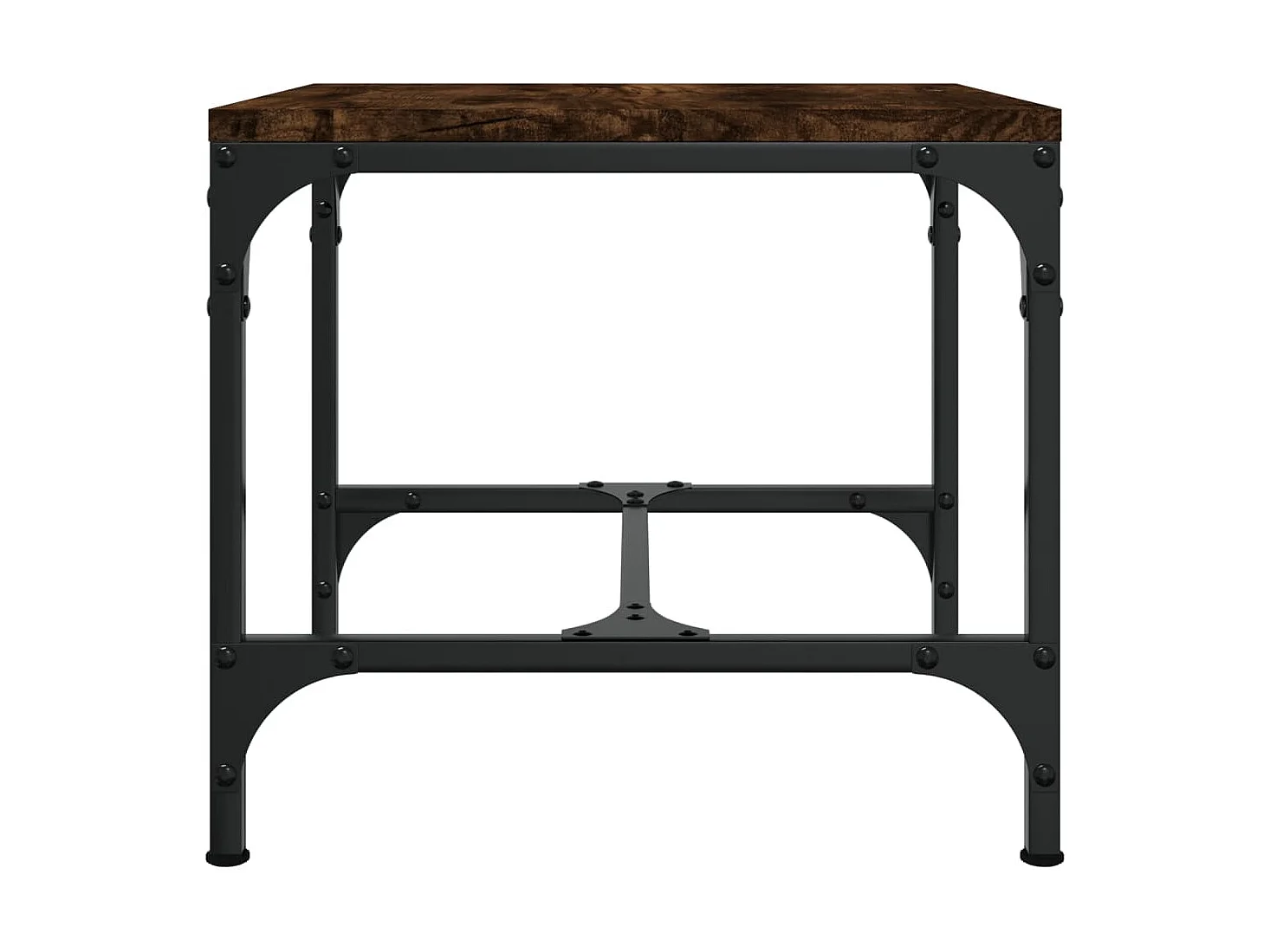 Tables d'appoint 2 pcs Chêne fumé 40x40x35 cm Bois d'ingénierie