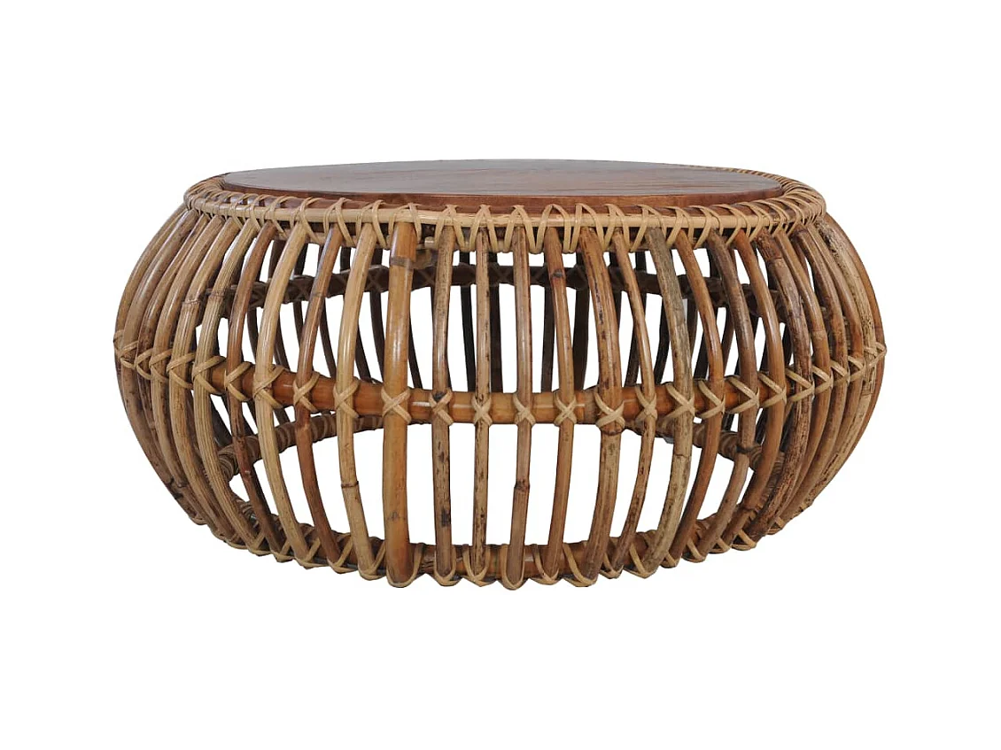 Salontafels 2 stuks Natuurlijk rotan