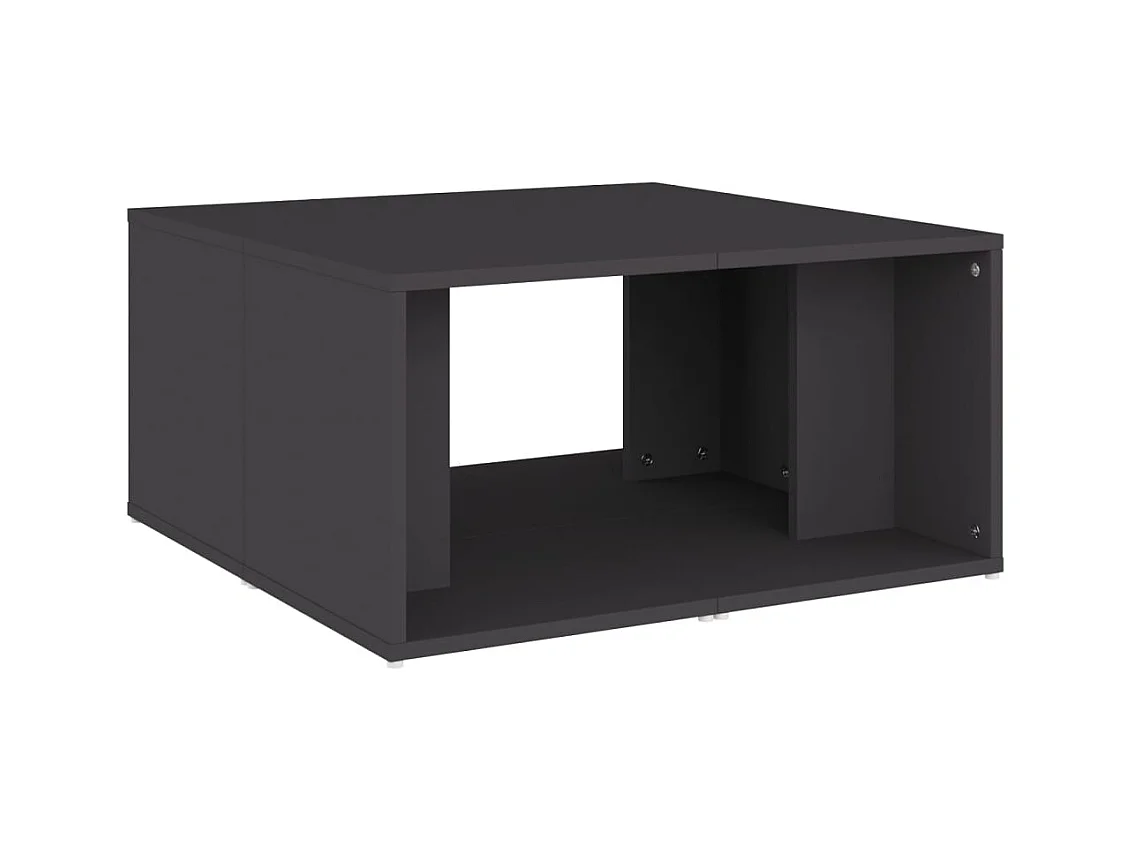 Tavolini da caffè 4 pezzi grigio 33x33x33 cm in legno ingegnerizzato