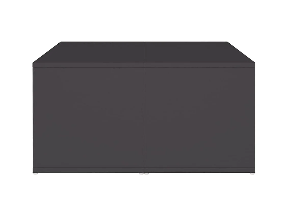 Tavolini da caffè 4 pezzi grigio 33x33x33 cm in legno ingegnerizzato