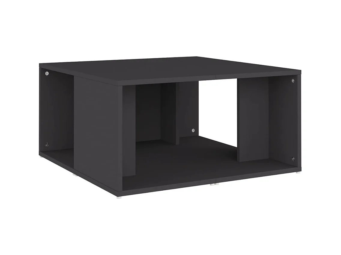 Tavolini da caffè 4 pezzi grigio 33x33x33 cm in legno ingegnerizzato