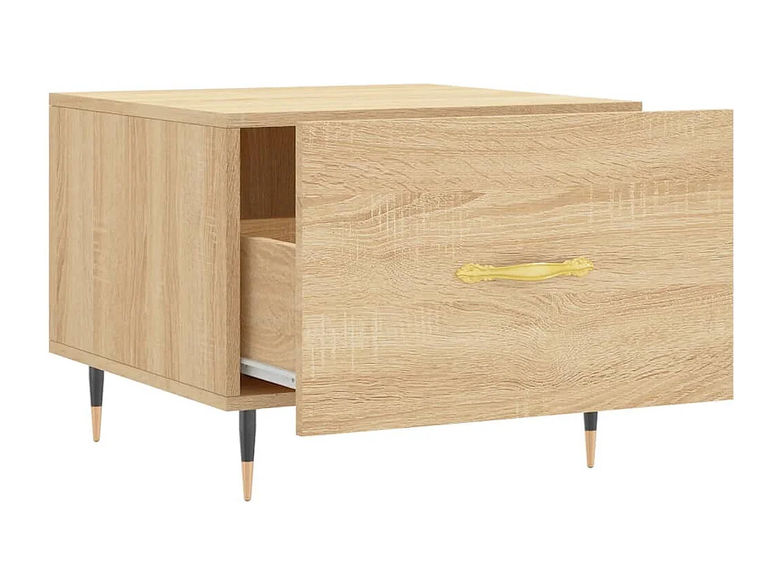 Mesas de centro 2 piezas roble sonoma 50x50x40 cm madera de ingeniería