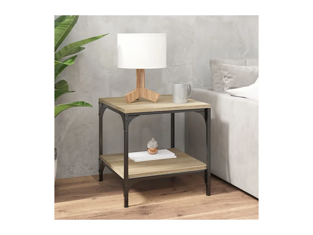 Tavolini laterali 2 pz. Rovere Sonoma 40x40x40 cm Legno composito