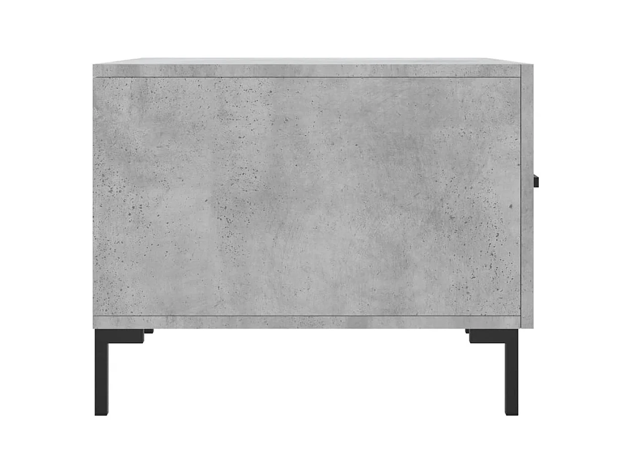 Salontafels 2 stuks betongrijs 50x50x40 cm bewerkt hout