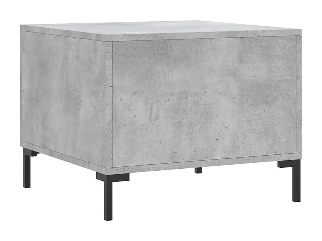 Tables basses 2 pcs gris béton 50x50x40 cm bois d'ingénierie
