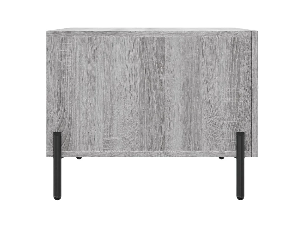 Tables basses 2 pcs sonoma gris 50x50x40 cm bois d'ingénierie