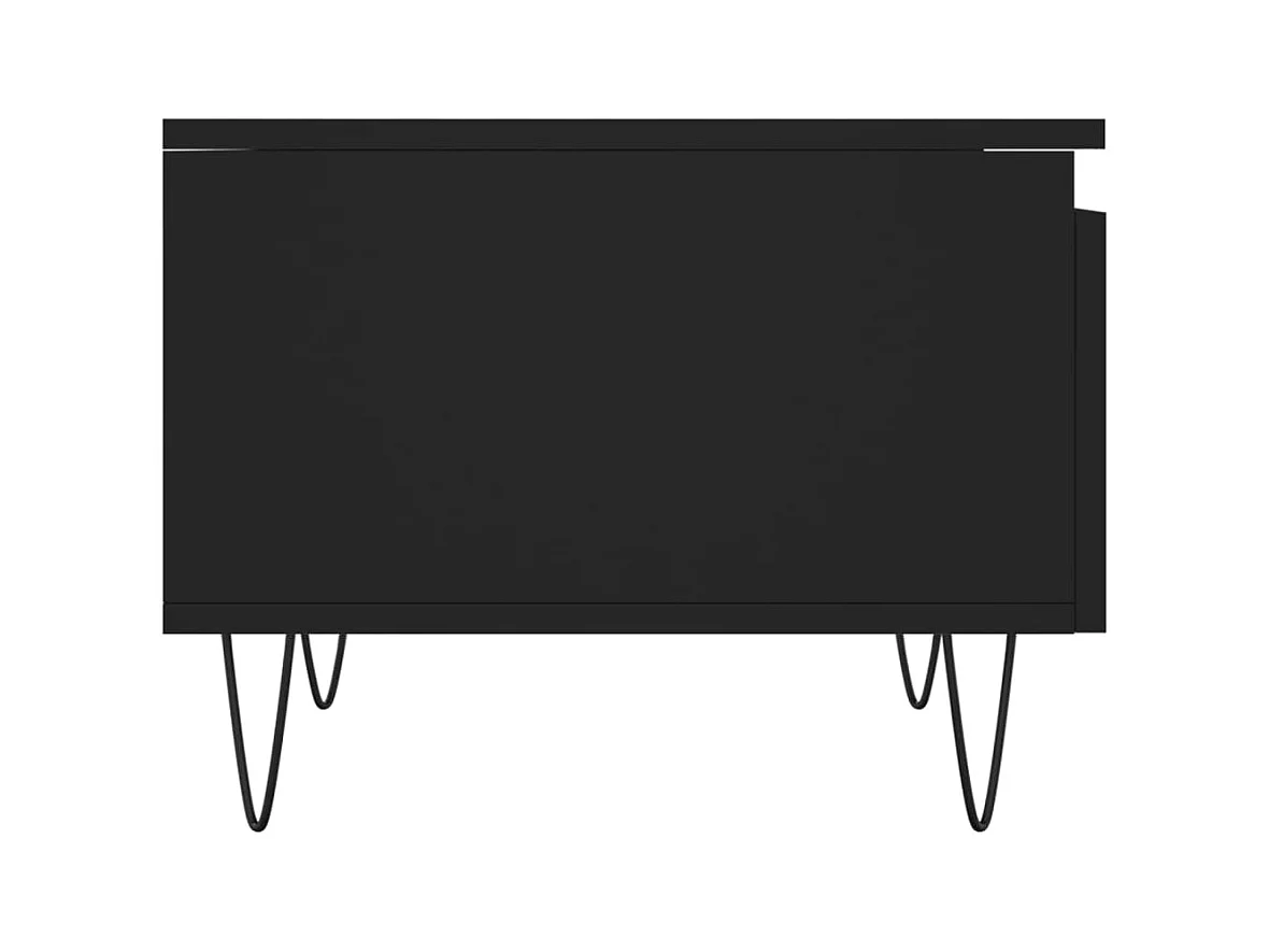 Tables basses 2 pcs noir 50x46x35 cm bois d'ingénierie