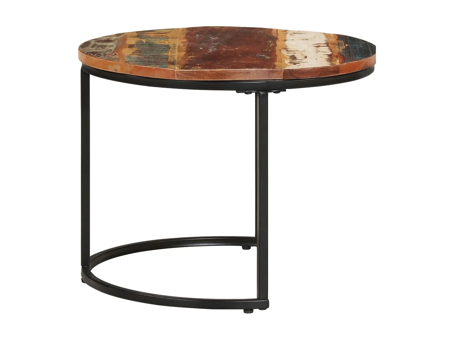 Tables gigognes 2 pcs Bois de récupération massif