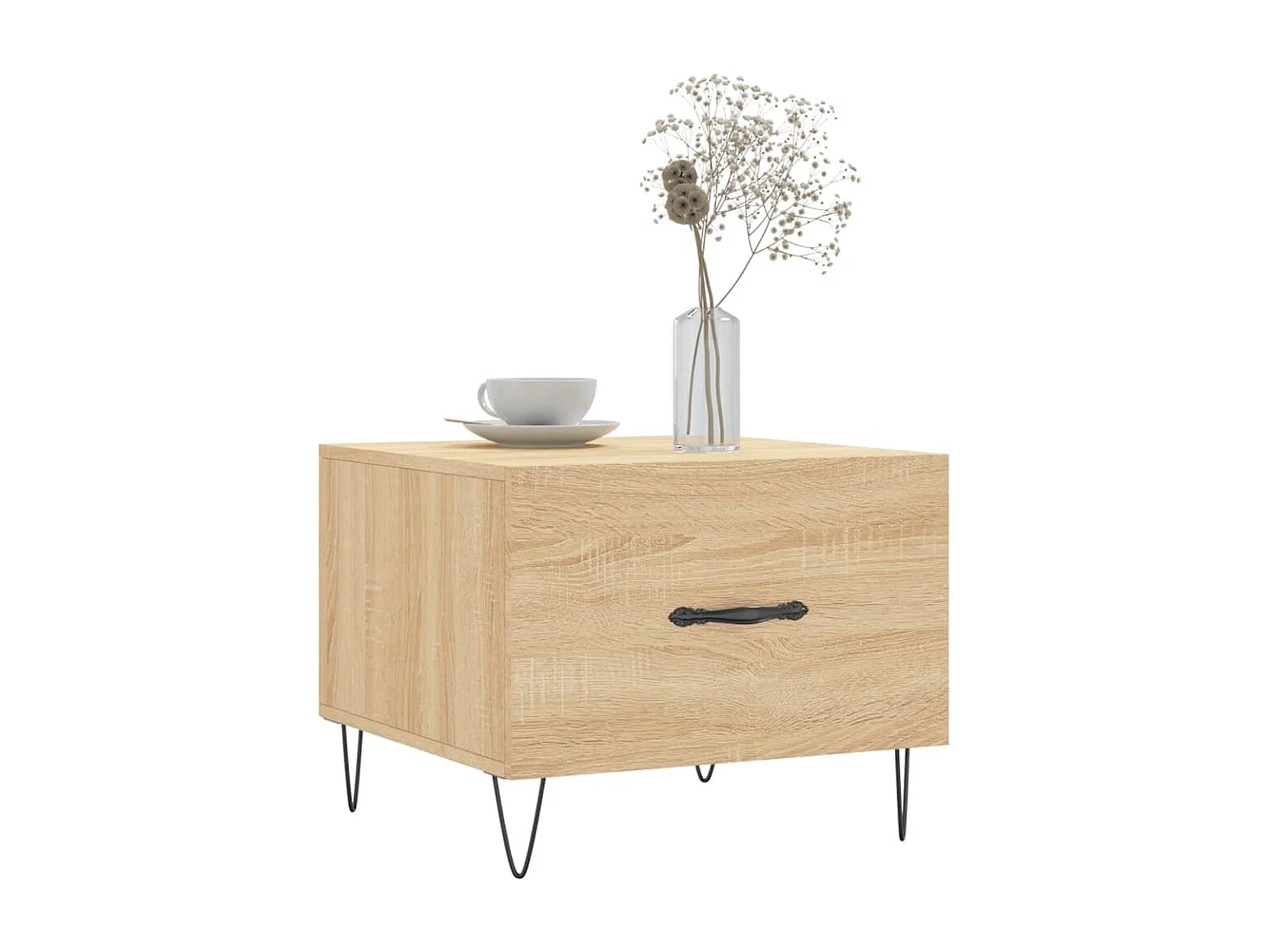 Tables basses 2 pcs chêne sonoma 50x50x40 cm bois d'ingénierie