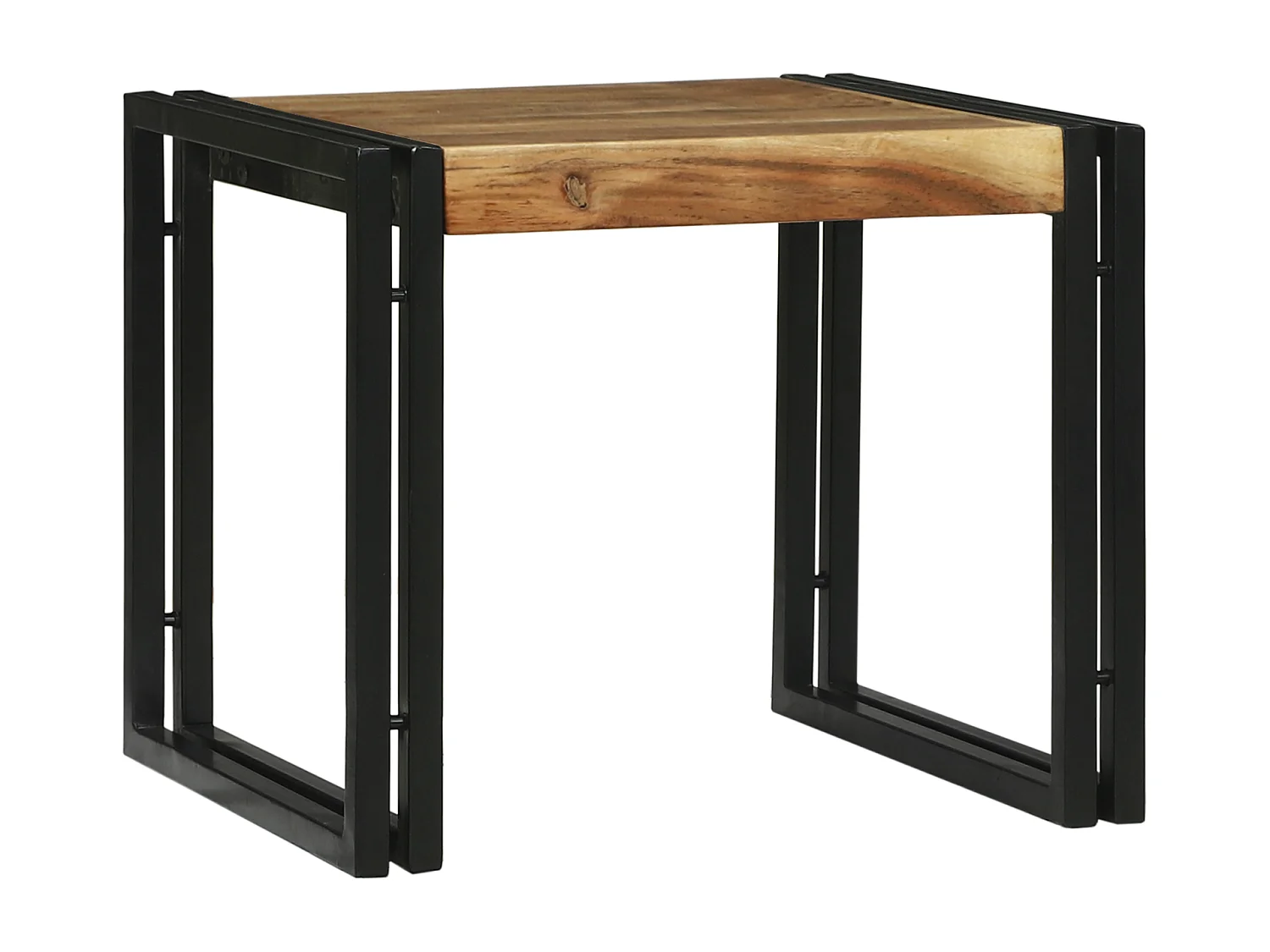 Set van 2 salontafels van massief acaciahout