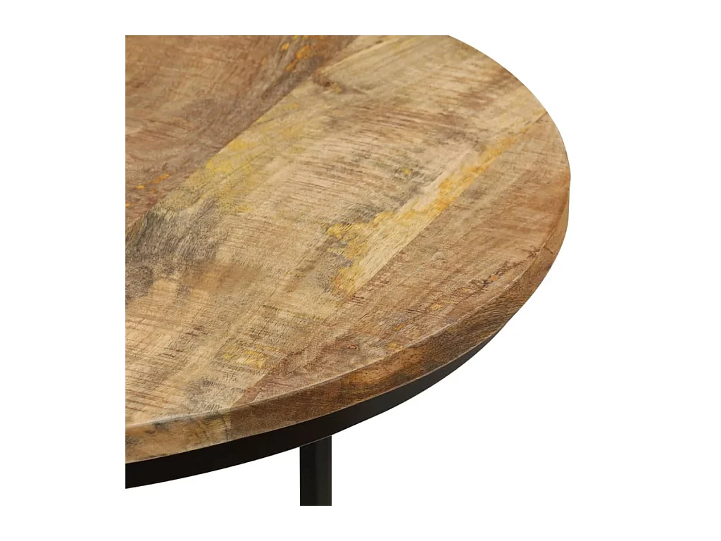 Tables gigognes 3 pcs Bois de manguier brut