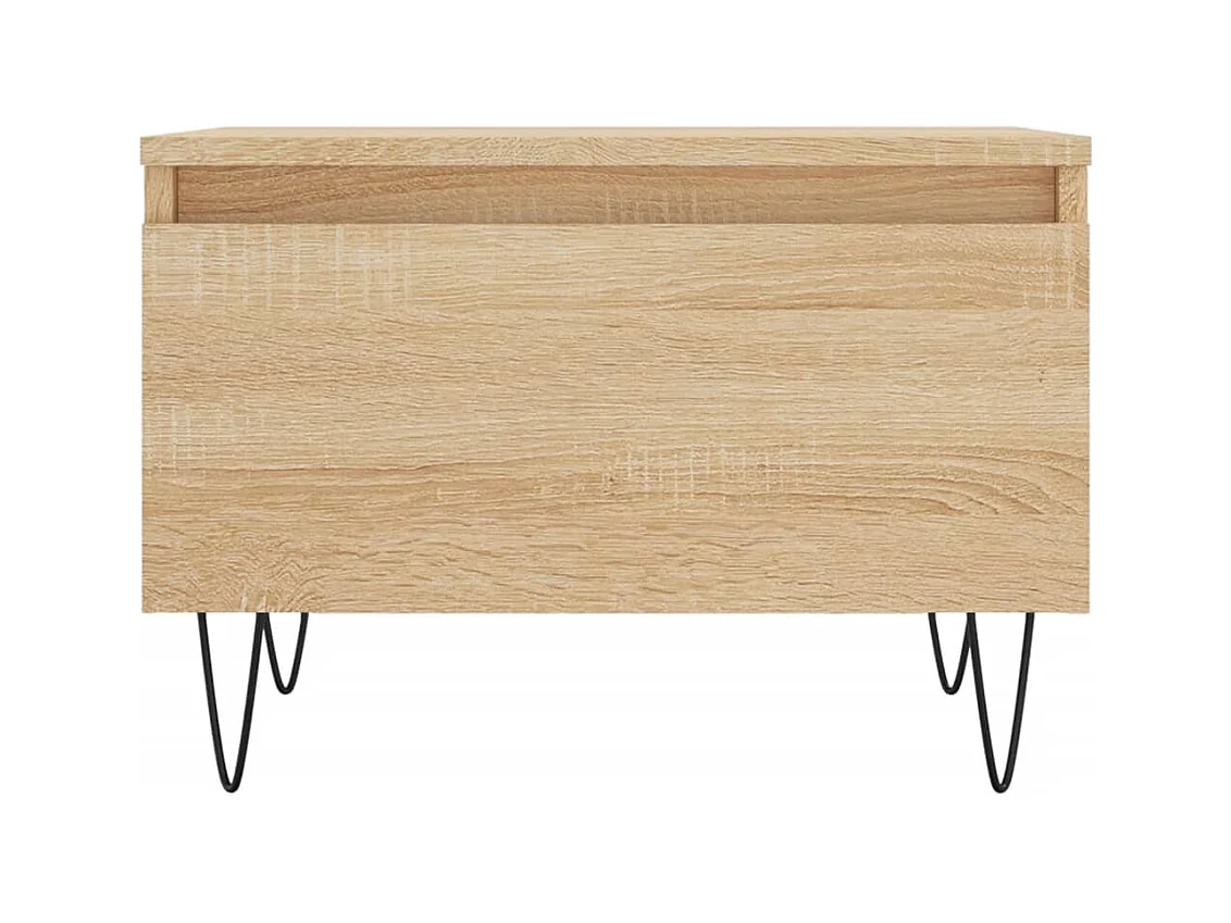 Tables basses 2 pcs chêne sonoma 50x46x35 cm bois d'ingénierie