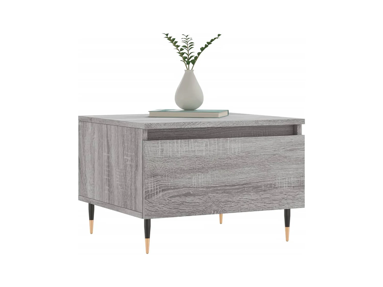 Tables basses 2 pcs sonoma gris 50x46x35 cm bois d'ingénierie