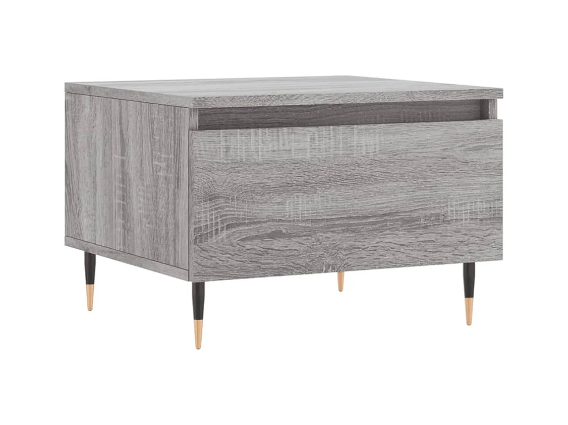 Tables basses 2 pcs sonoma gris 50x46x35 cm bois d'ingénierie
