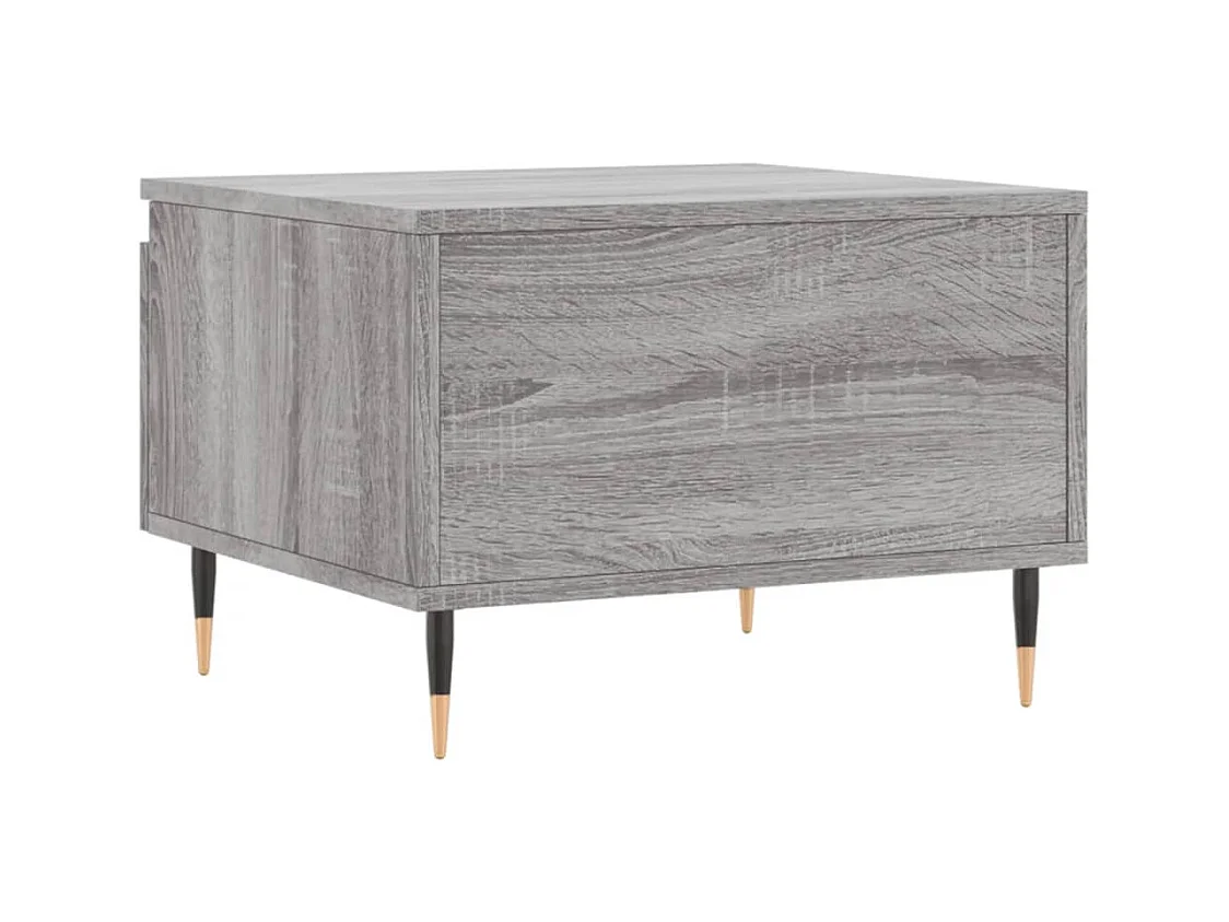 Tables basses 2 pcs sonoma gris 50x46x35 cm bois d'ingénierie