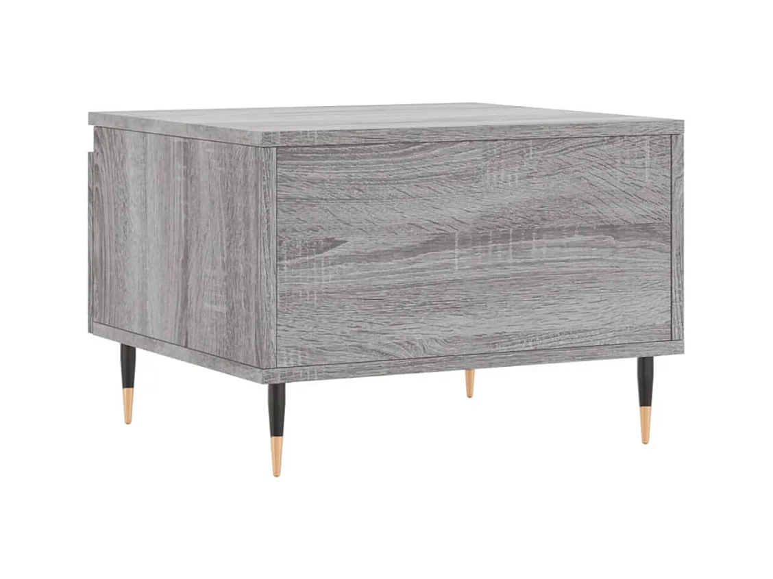 Tables basses 2 pcs sonoma gris 50x46x35 cm bois d'ingénierie