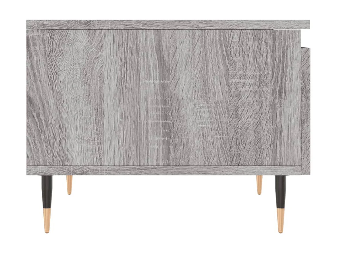 Tables basses 2 pcs sonoma gris 50x46x35 cm bois d'ingénierie