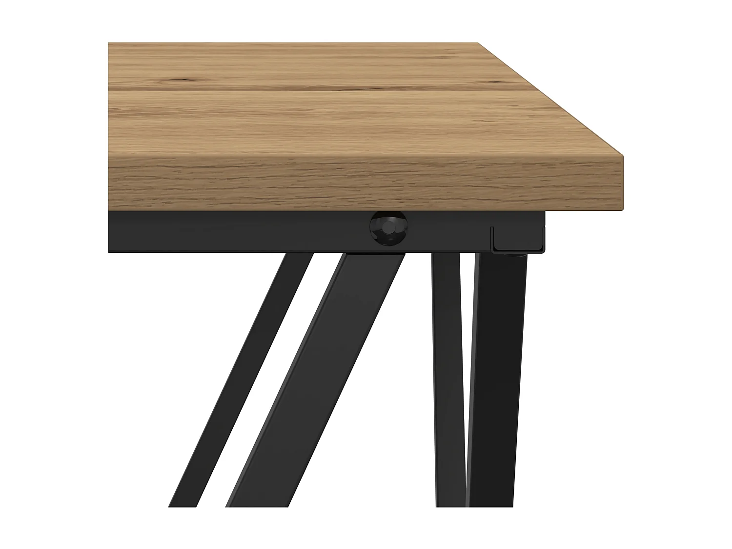 Tables d'appoint 2 pcs en bois d'ingénierie chêne artisan