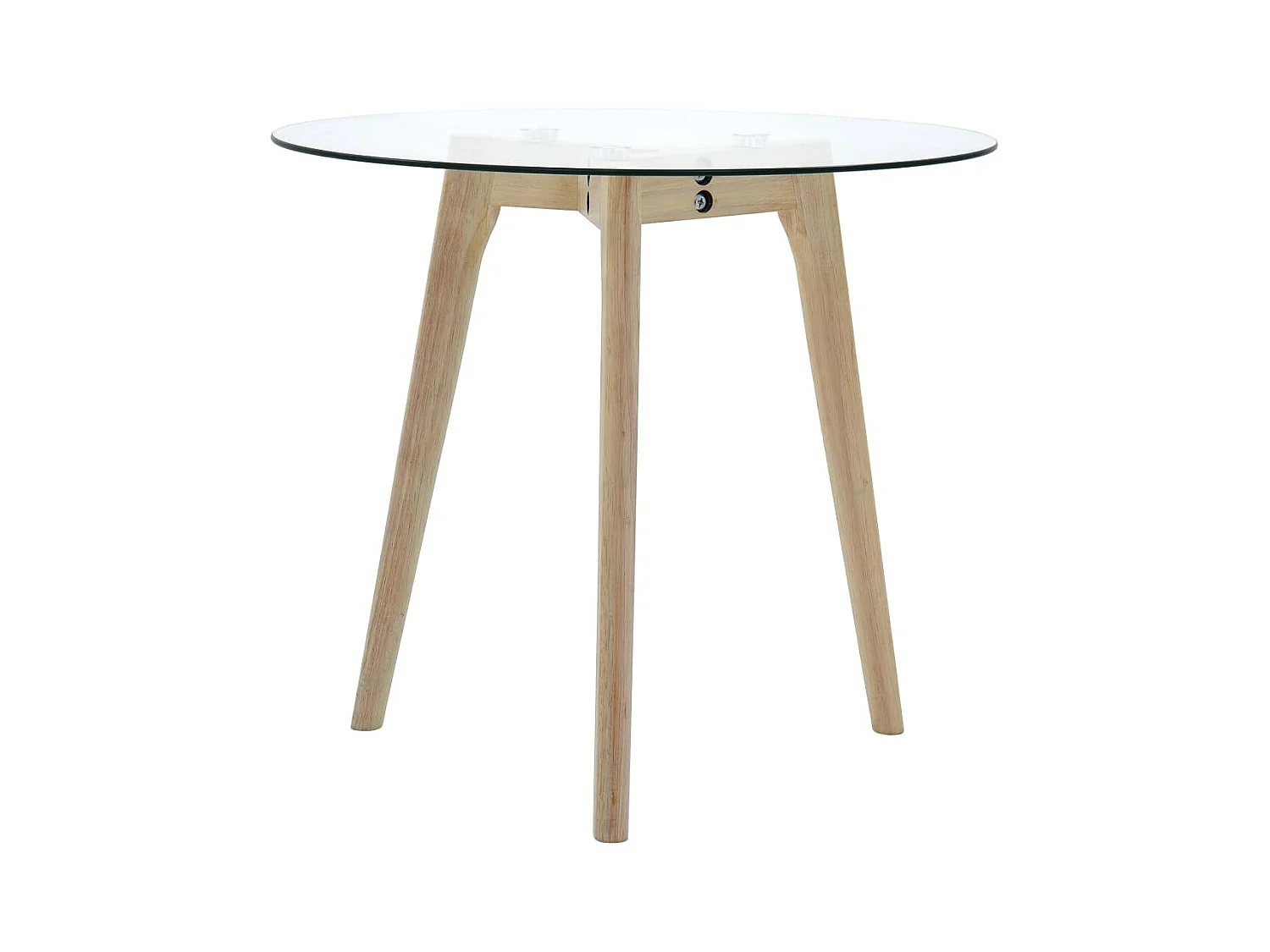 2-delige bijzettafelset van gehard glas