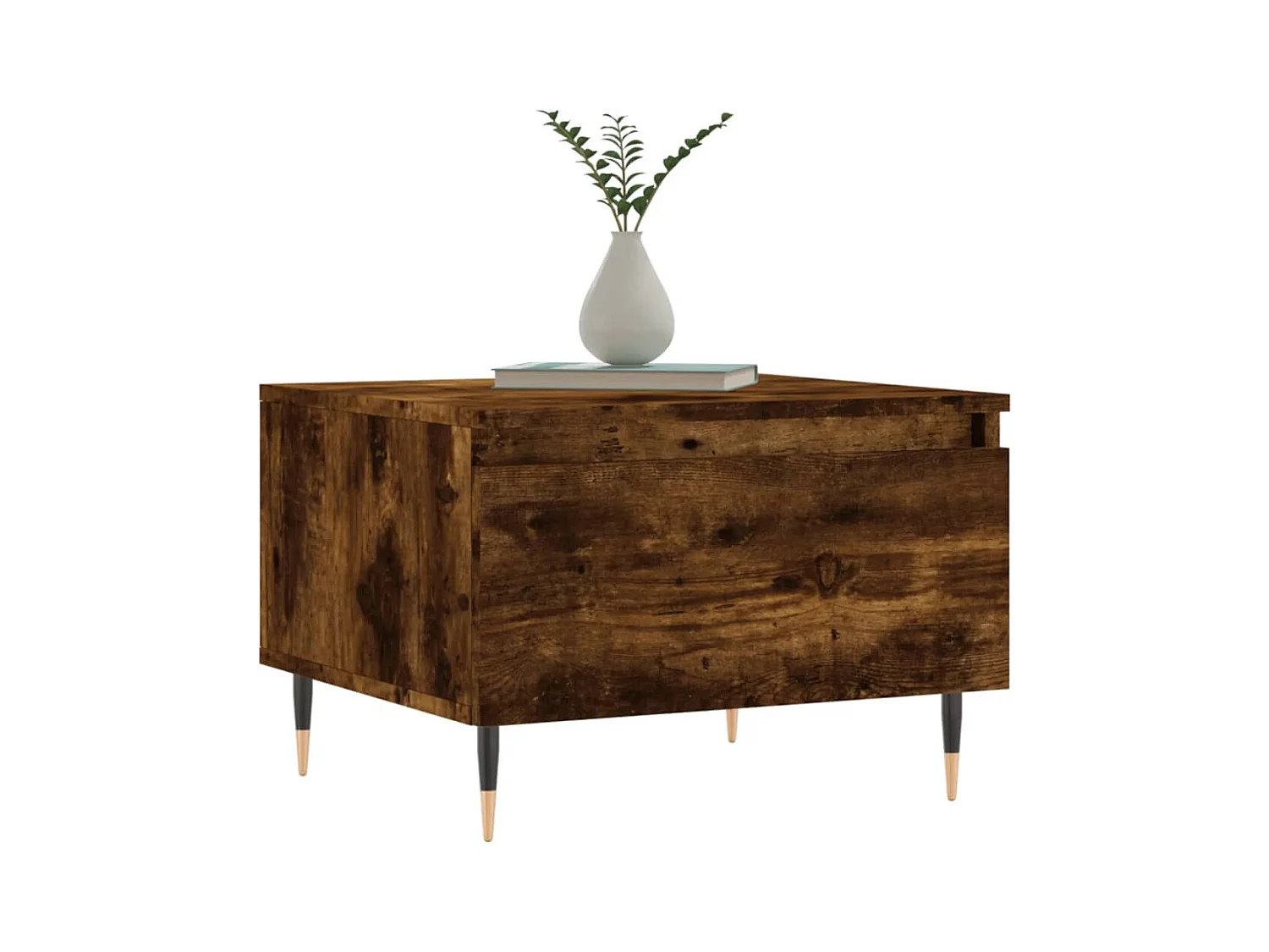 Tables basses 2 pcs chêne fumé 50x46x35 cm bois d'ingénierie