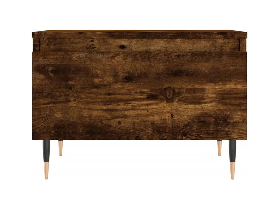 Tables basses 2 pcs chêne fumé 50x46x35 cm bois d'ingénierie