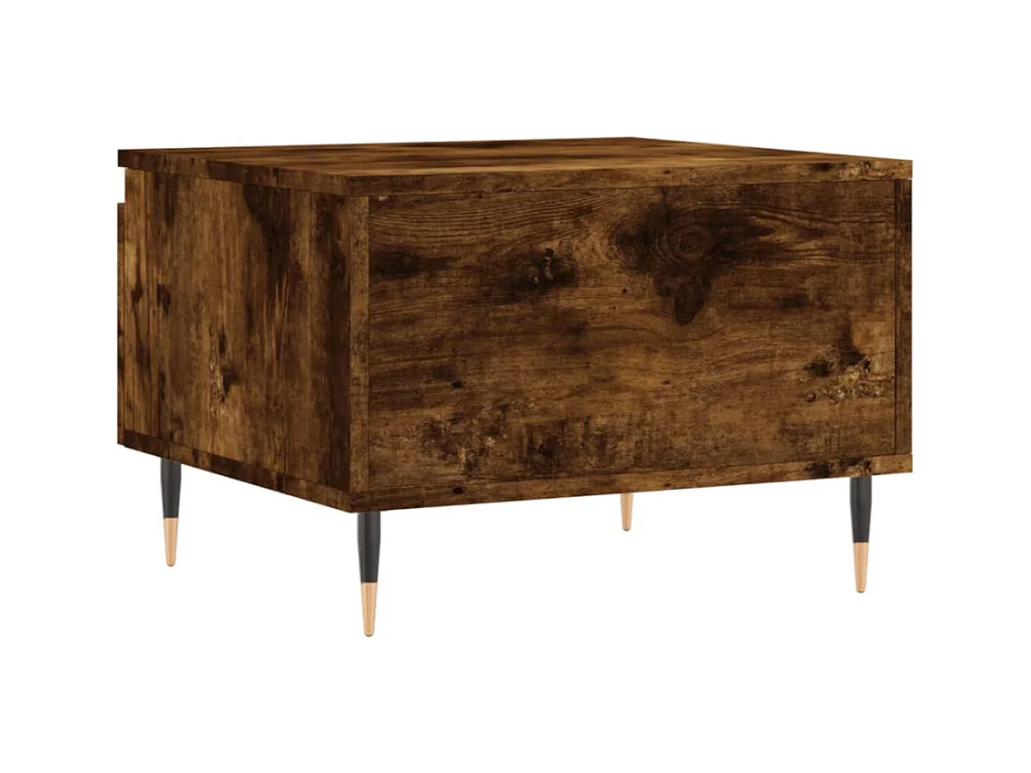 Tables basses 2 pcs chêne fumé 50x46x35 cm bois d'ingénierie