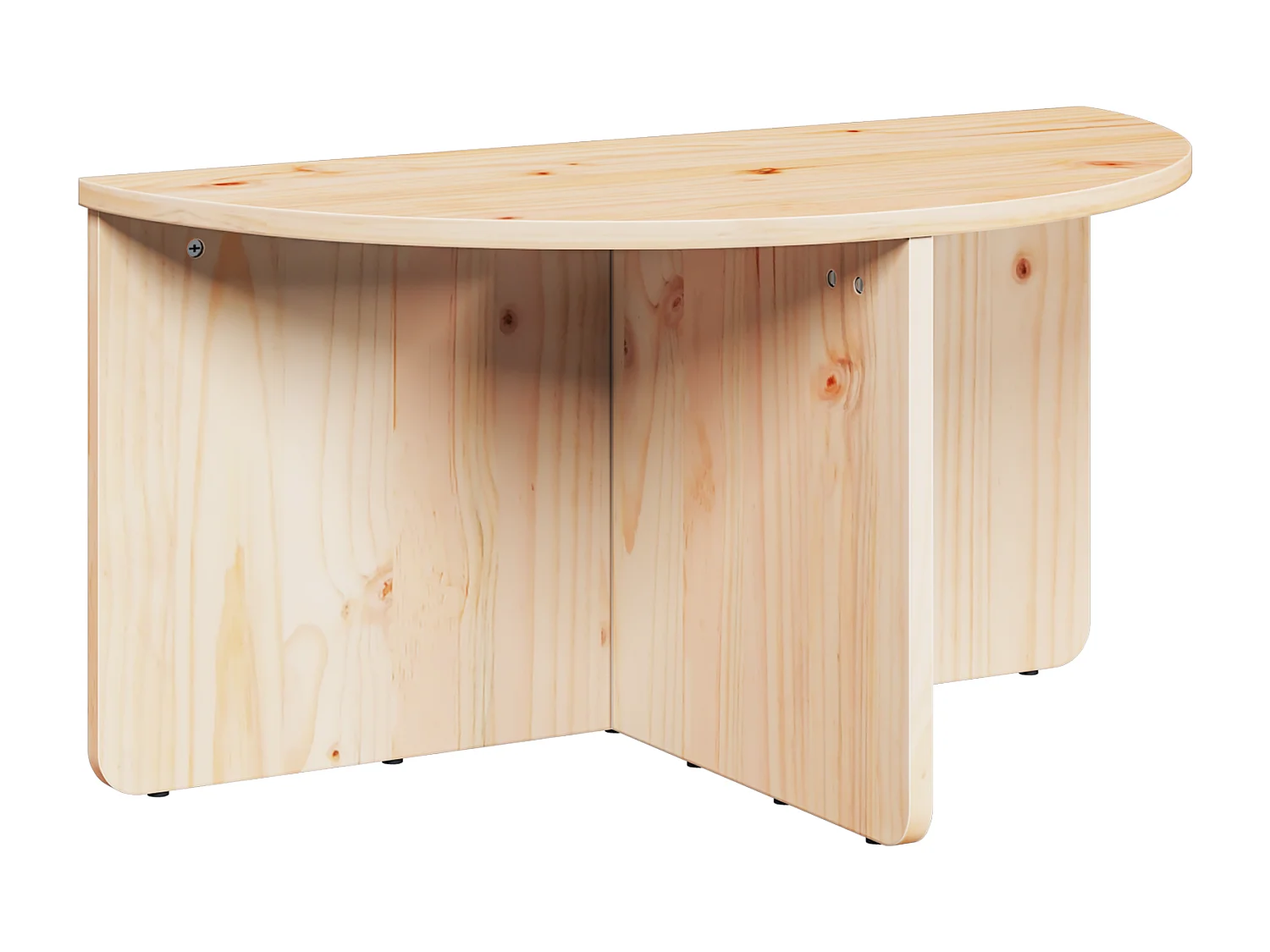 Table basse 2 pcs Naturel 79 x 39.5 x 40 cm Bois de pin massif