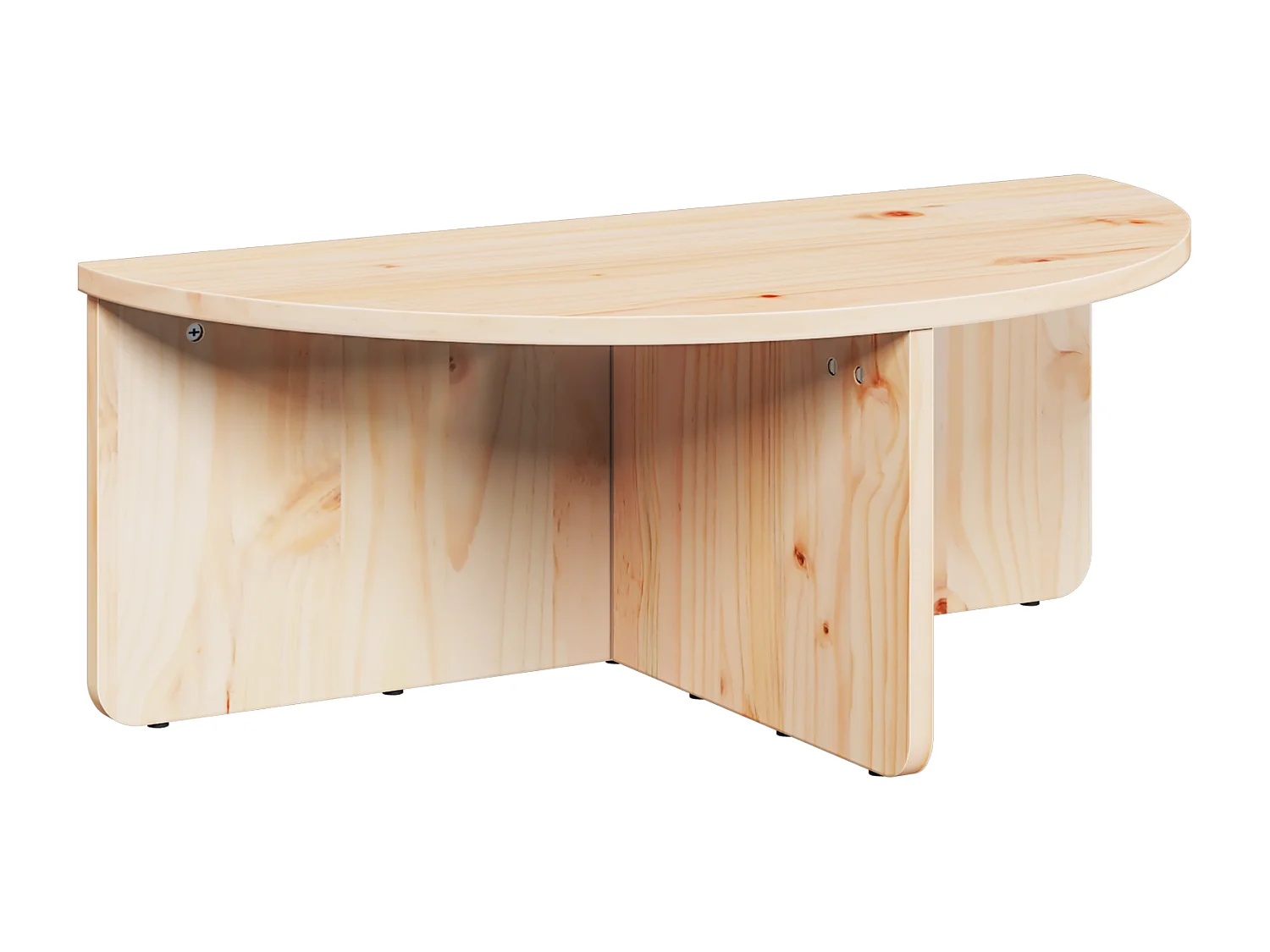Table basse 2 pcs Naturel 79 x 39.5 x 40 cm Bois de pin massif
